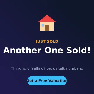 Sold Sold — editable blue professional services template, instagram post
