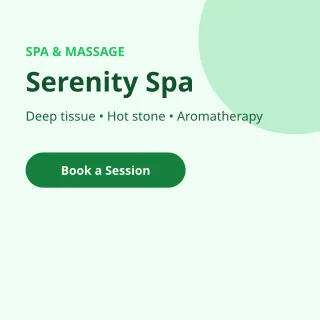 Spa & Massage — editable white professional services template, instagram post