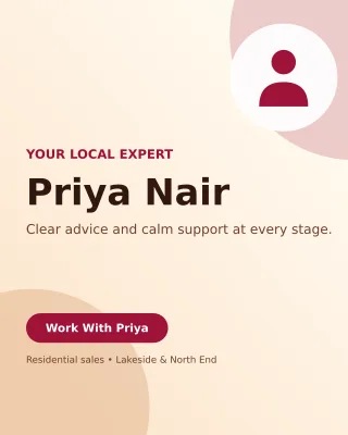 Aurora Agent Profile Poster — editable white real estate template, instagram portrait