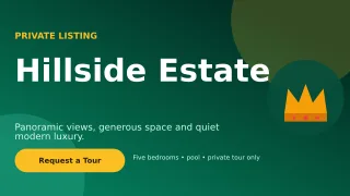 Aurora Luxury Villa Wide Ad — editable black real estate template, youtube thumbnail