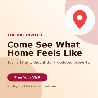 Aurora Open House Social Post — editable white real estate template, instagram post