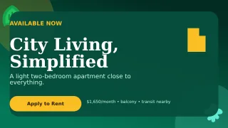 Botanical Rental Listing Wide Ad — editable black real estate template, youtube thumbnail