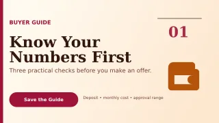 Editorial Mortgage Tips Wide Ad — editable white real estate template, youtube thumbnail