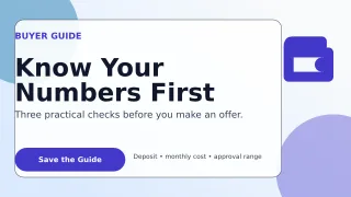 Glass Mortgage Tips Wide Ad — editable white real estate template, youtube thumbnail