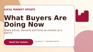 Glass Property Market Report Wide Ad — editable white real estate template, youtube thumbnail
