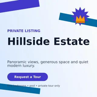 Kinetic Luxury Villa Social Post — editable white real estate template, instagram post