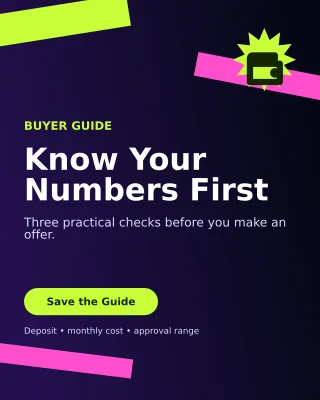Kinetic Mortgage Tips Poster — editable black real estate template, instagram portrait