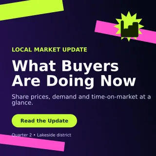 Kinetic Property Market Report Social Post — editable black real estate template, instagram post