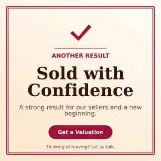 Luxe Property Sold Social Post — editable white real estate template, instagram post
