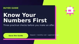 Neo Mortgage Tips Wide Ad — editable black real estate template, youtube thumbnail
