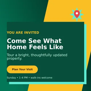 Neo Open House Social Post — editable black real estate template, instagram post