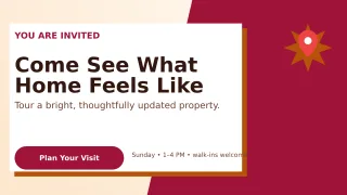 Neo Open House Wide Ad — editable white real estate template, youtube thumbnail