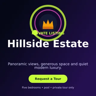 Orbit Luxury Villa Social Post — editable black real estate template, instagram post