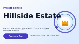 Orbit Luxury Villa Wide Ad — editable white real estate template, youtube thumbnail