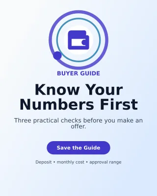 Orbit Mortgage Tips Poster — editable white real estate template, instagram portrait