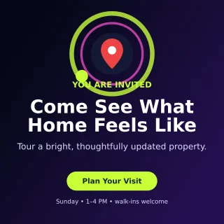 Orbit Open House Social Post — editable black real estate template, instagram post