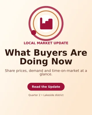 Orbit Property Market Report Poster — editable white real estate template, instagram portrait