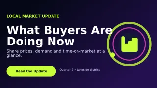 Orbit Property Market Report Wide Ad — editable black real estate template, youtube thumbnail