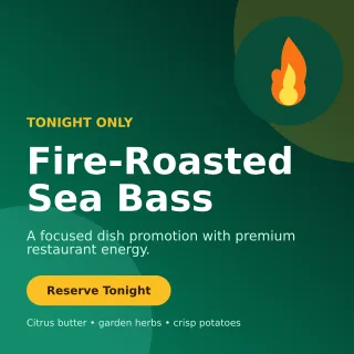 Aurora Chef Special Social Post — editable black restaurant template, instagram post