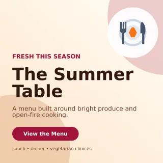 Aurora Seasonal Menu Social Post — editable white restaurant template, instagram post