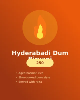 Biryani Special — editable brown restaurant template, instagram portrait