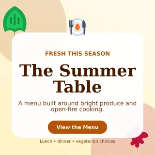 Botanical Seasonal Menu Social Post — editable white restaurant template, instagram post