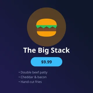 Burger Promo — editable blue restaurant template, instagram post
