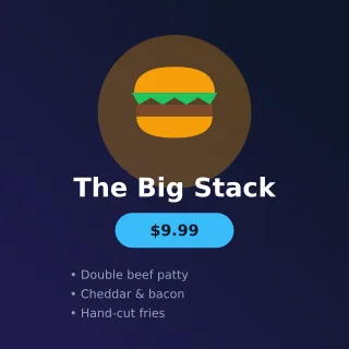 Burger Promo — editable blue restaurant template, instagram post