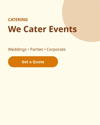 Catering — editable white restaurant template, instagram portrait
