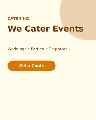 Catering — editable white restaurant template, instagram portrait