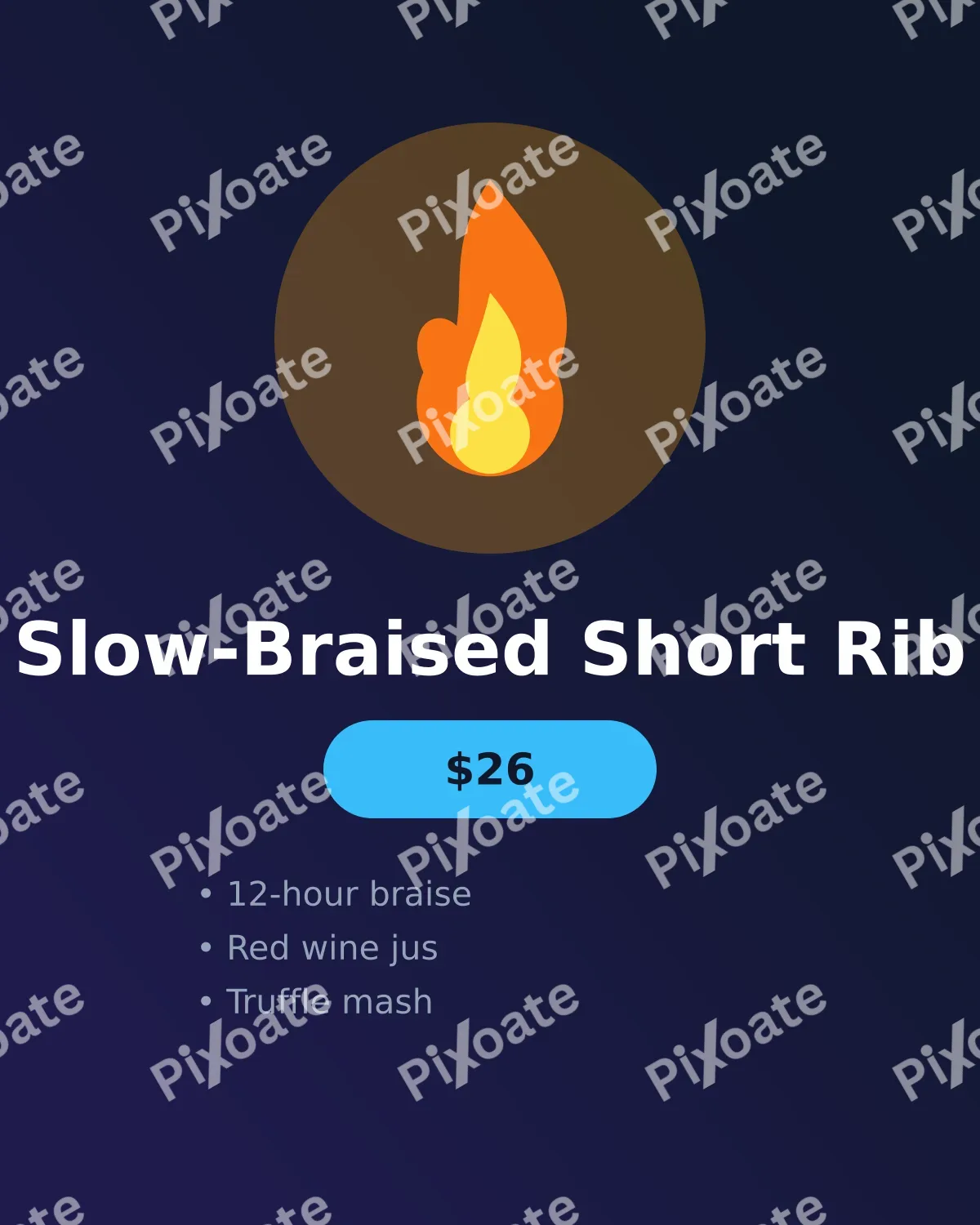 Chef Special Chef Special — editable blue restaurant template, instagram portrait