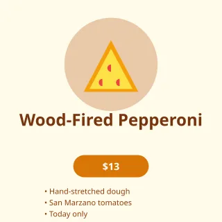 Daily Special — editable white restaurant template, instagram post