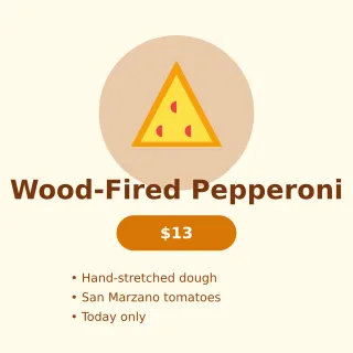 Daily Special — editable white restaurant template, instagram post