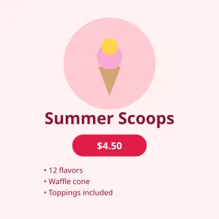 Dessert Promo — editable white restaurant template, instagram post