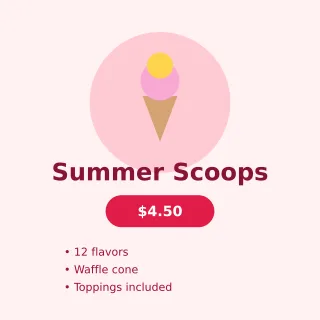 Dessert Promo — editable white restaurant template, instagram post