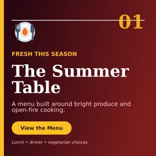 Editorial Seasonal Menu Social Post — editable black restaurant template, instagram post
