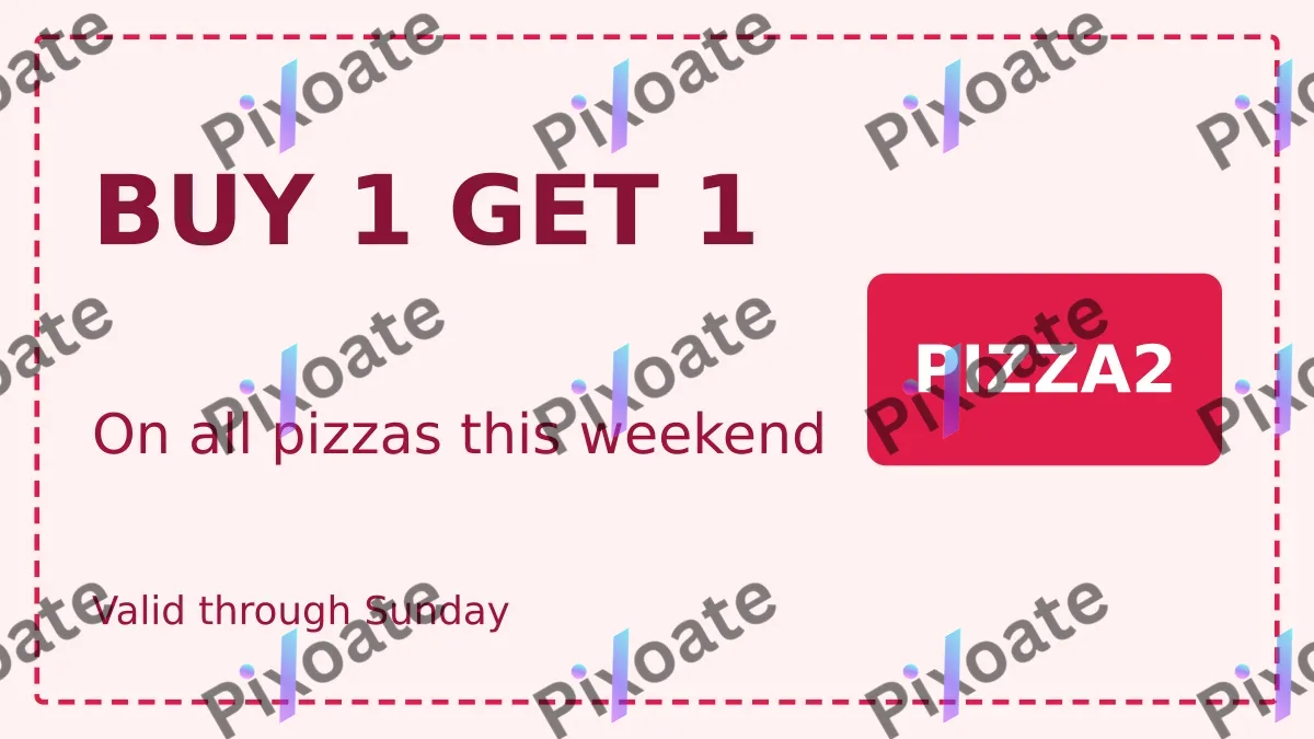 Food Coupon Food Coupon — editable white restaurant template, youtube thumbnail