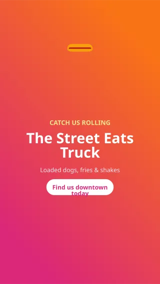 Food Truck — editable pink restaurant template, story / reel