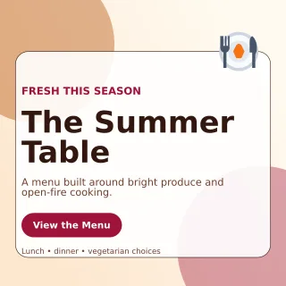 Glass Seasonal Menu Social Post — editable white restaurant template, instagram post
