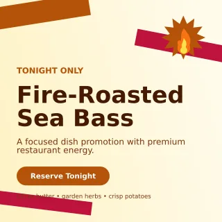 Kinetic Chef Special Social Post — editable white restaurant template, instagram post