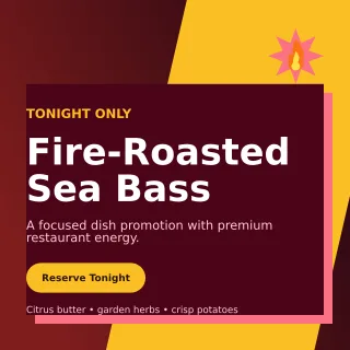 Neo Chef Special Social Post — editable black restaurant template, instagram post