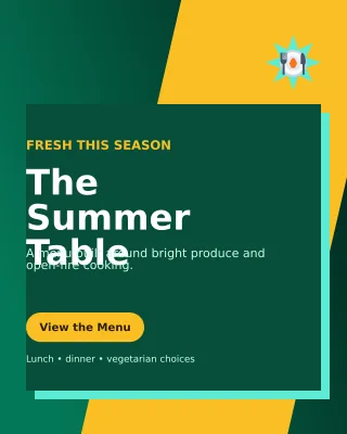 Neo Seasonal Menu Offer Poster — editable black restaurant template, instagram portrait