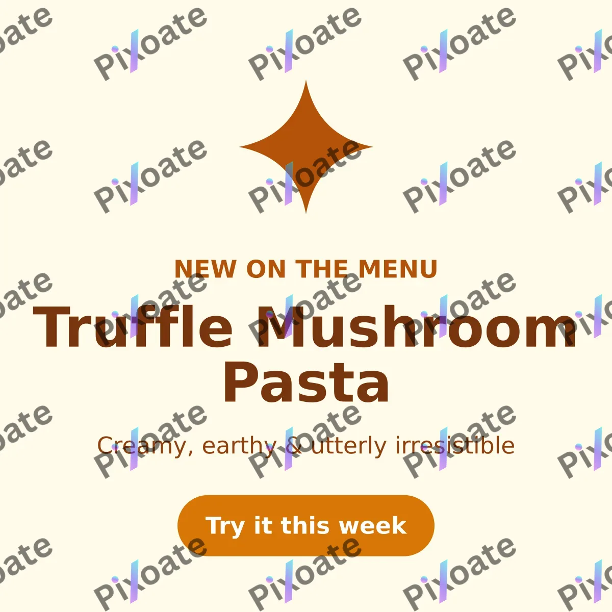 New Dish New Dish — editable white restaurant template, instagram post