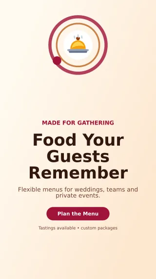 Orbit Catering Service Story — editable white restaurant template, story / reel