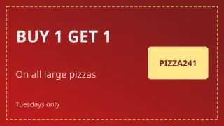 Pizza Deal — editable red restaurant template, youtube thumbnail