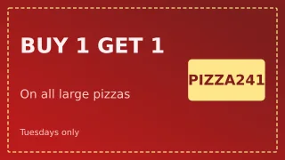 Pizza Deal — editable red restaurant template, youtube thumbnail