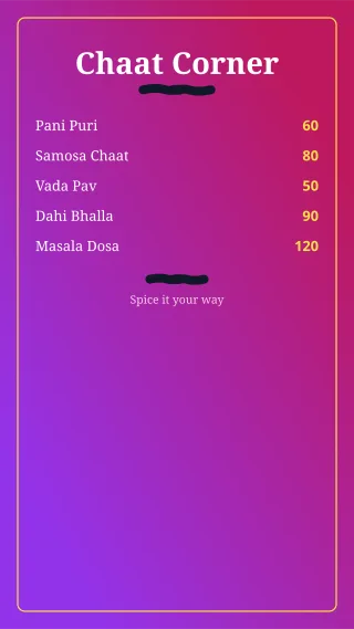 Street Food — editable pink restaurant template, story / reel