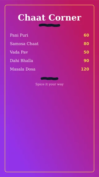 Street Food — editable pink restaurant template, story / reel