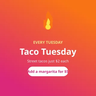 Taco Tuesday — editable pink restaurant template, instagram post
