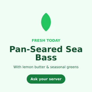Todays Special — editable white restaurant template, instagram post